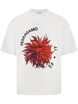 Ferragamo: Футболка с принтом 