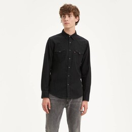 Levi's: Чёрная рубашка 