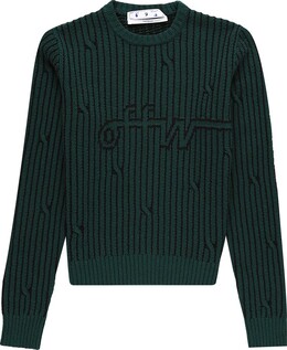 Off-White: Тёмный свитер 