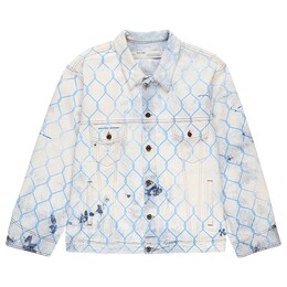 Off-White: Голубая куртка 