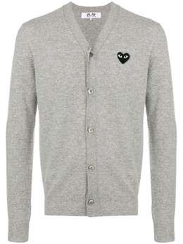 Comme Des Garçons Play: Серый кардиган 