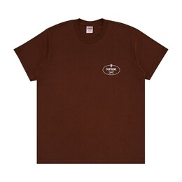 Supreme: Коричневая футболка  Crest