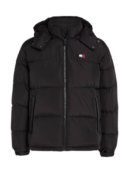 Tommy Jeans: Чёрный пуховик 