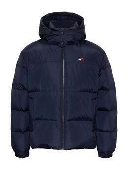Tommy Jeans: Синий пуховик 