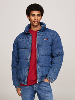 Tommy Jeans: Синяя куртка 
