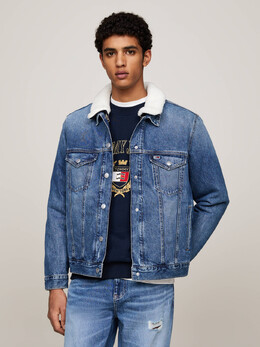 Tommy Jeans: Синяя куртка  Ryan
