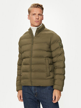 Tommy Hilfiger: Зелёный пуховик 