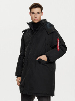 Alpha Industries: Чёрный пуховик 