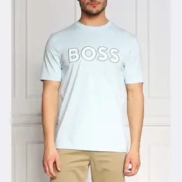 BOSS: Синяя футболка 