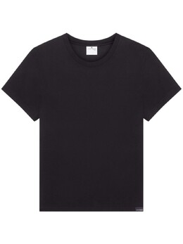 Courreges: Чёрная футболка 