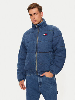 Tommy Jeans: Синий пуховик 