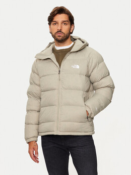 The North Face: Бежевый пуховик 