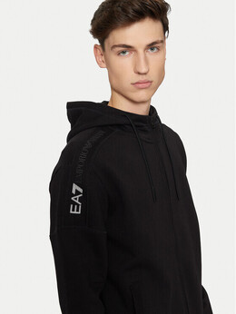 EA7 Emporio Armani: Чёрная толстовка 