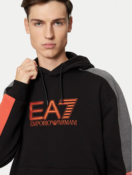 EA7 Emporio Armani: Чёрная толстовка 