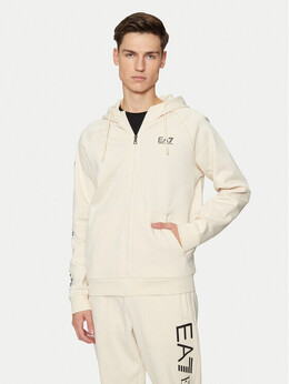 EA7 Emporio Armani: Бежевая толстовка 