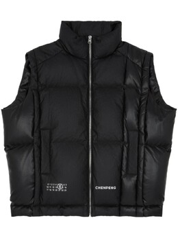 MM6 Maison Margiela: Чёрный жилет 