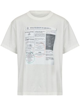 MM6 Maison Margiela: Футболка с принтом 
