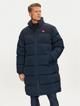 Tommy Jeans: Синий пуховик 