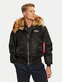 Alpha Industries: Чёрный пуховик 