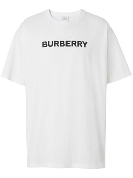 Burberry: Белая футболка 