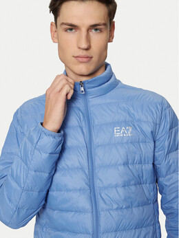 EA7 Emporio Armani: Синий пуховик 