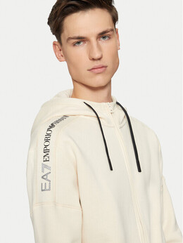 EA7 Emporio Armani: Бежевая толстовка 
