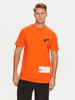 Off-White: Оранжевая футболка 