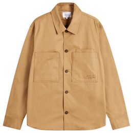 Maison Kitsuné: Бежевая рубашка 