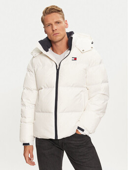 Tommy Jeans: Белый пуховик 