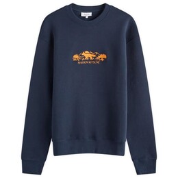 Maison Kitsuné: Синяя толстовка 