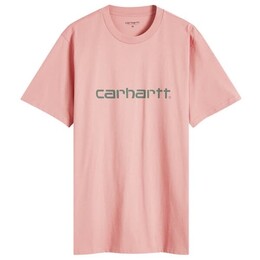 Carhartt WIP: Розовая футболка 