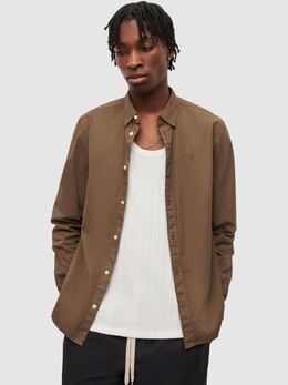 AllSaints: Хлопковая рубашка 