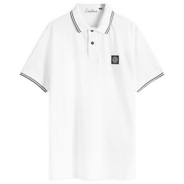 Stone Island: Белое поло 