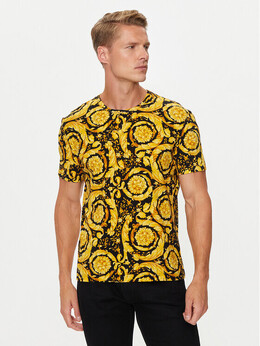Versace: Жёлтая футболка 