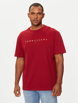 Tommy Jeans: Красная футболка 