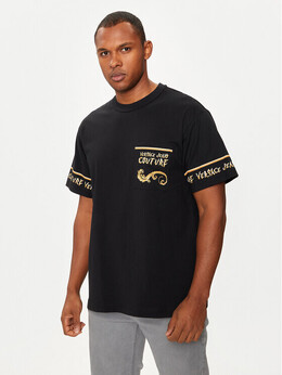 Versace Jeans Couture: Чёрная футболка 