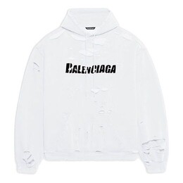 Balenciaga: Белая толстовка 