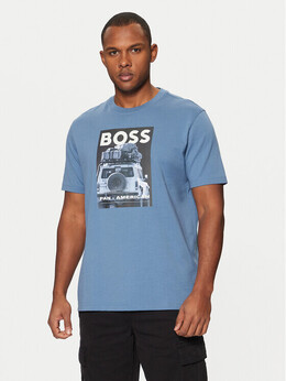 BOSS: Синяя футболка 