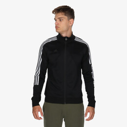 Adidas: Чёрная толстовка 