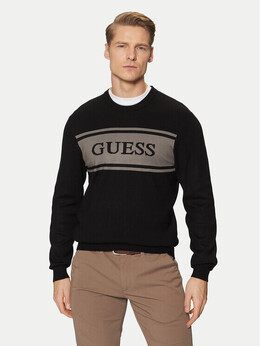 GUESS: Чёрный свитер 
