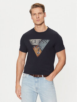 GUESS: Синяя футболка 