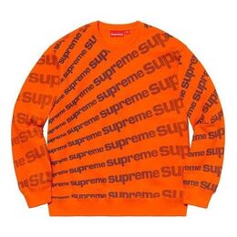 Supreme: Оранжевый свитер 