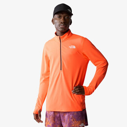 The North Face: Оранжевая толстовка 