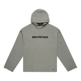 Balenciaga: Серая толстовка 
