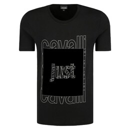Just Cavalli: Чёрная футболка 