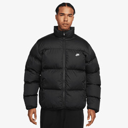 Nike: Чёрный пуховик 
