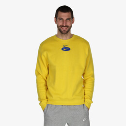 Nike: Жёлтая толстовка  Sportswear