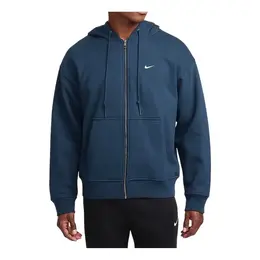 Nike: Голубая куртка  Solo Swoosh