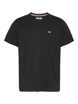 Tommy Hilfiger: Чёрная футболка  Tommy Jeans