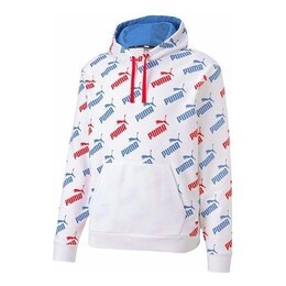 PUMA: Белая толстовка  Amplified